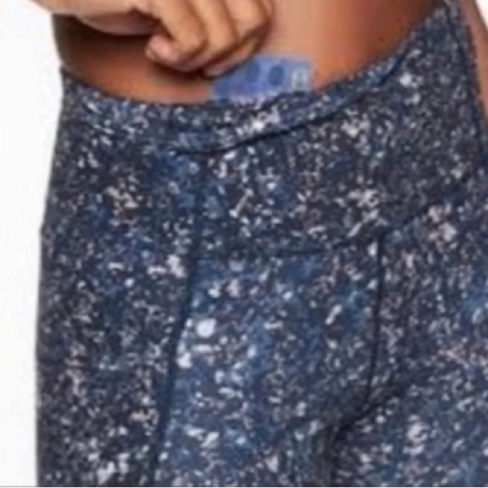 Athleta Leggings Blue&Black Small - Picture 5 of 10